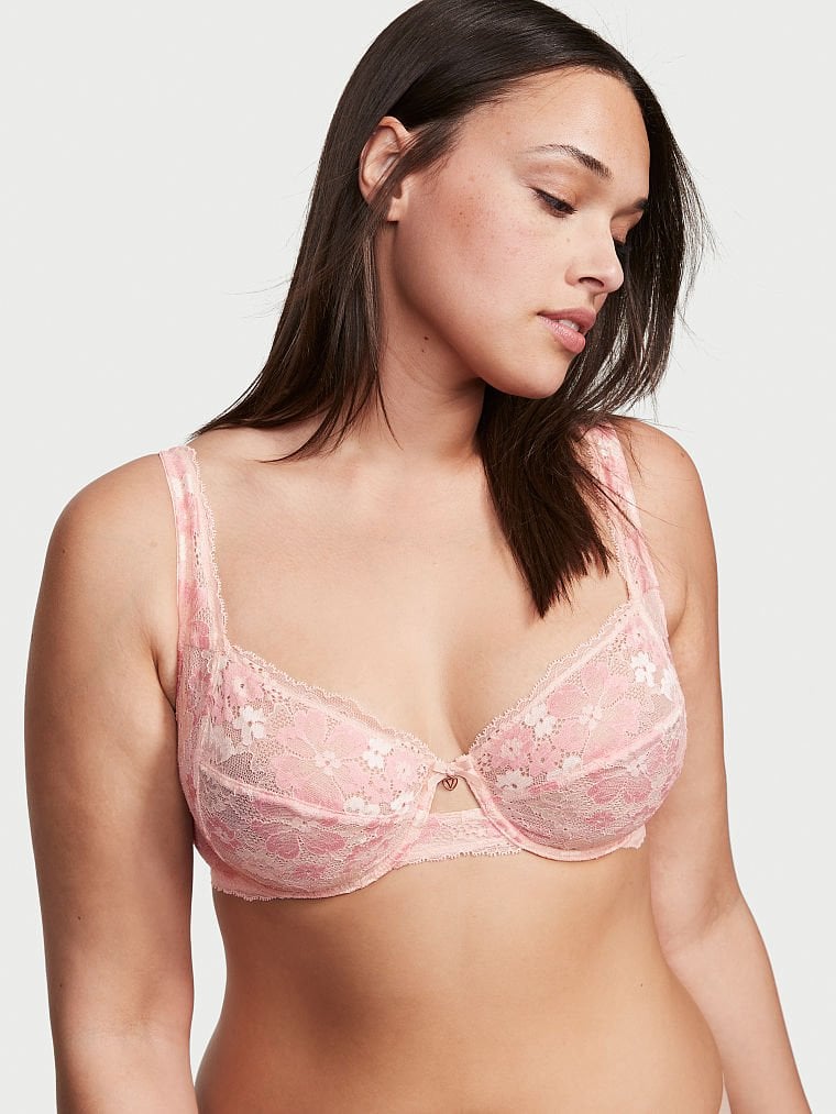 Victoria secret pink lace bra 2025