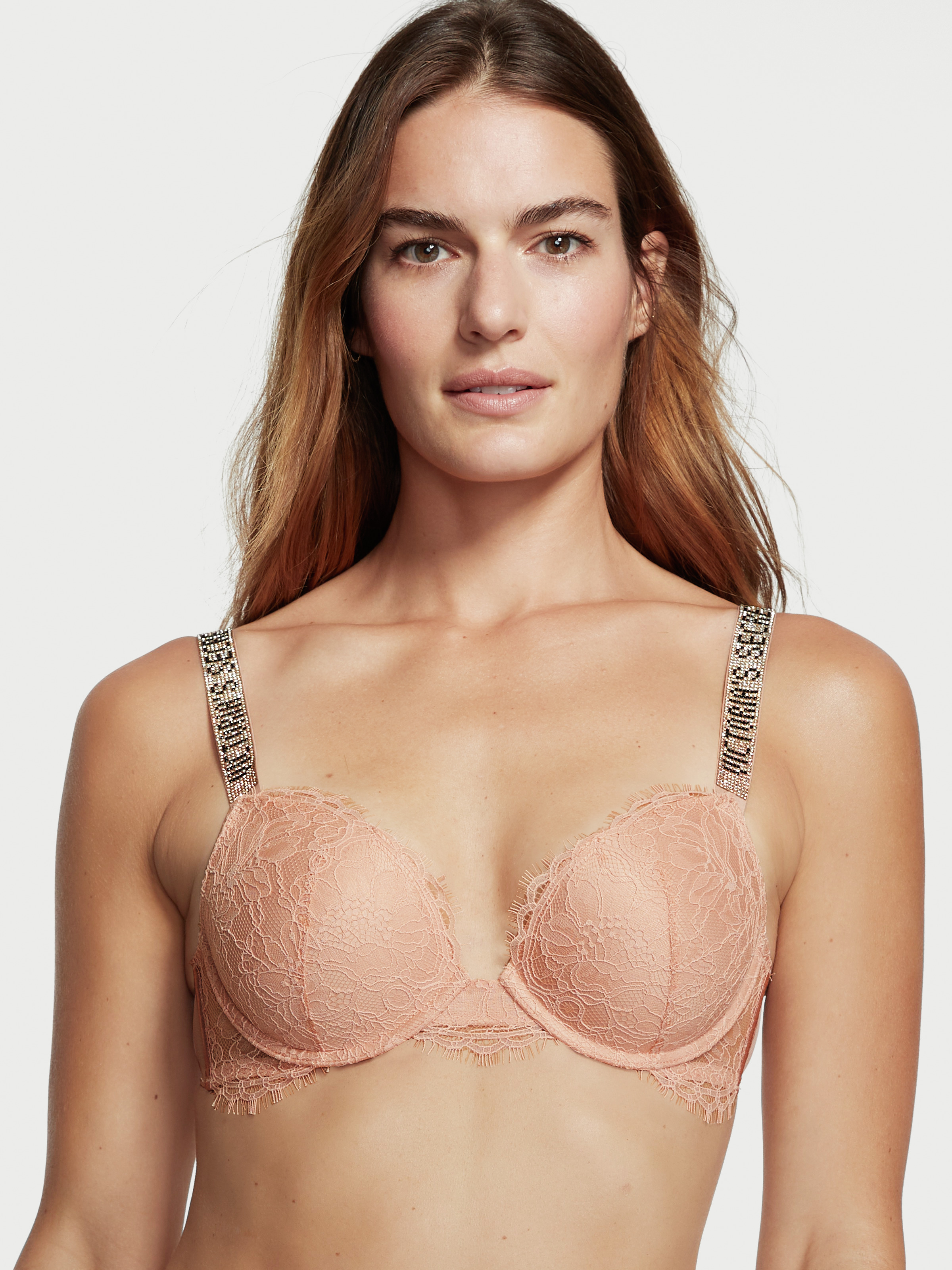 Shine Strap Push-Up Bra