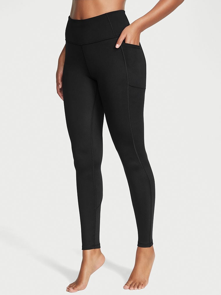 Sweetheart 7/8 Highwaisted Leggings - Black, Pocket Tights