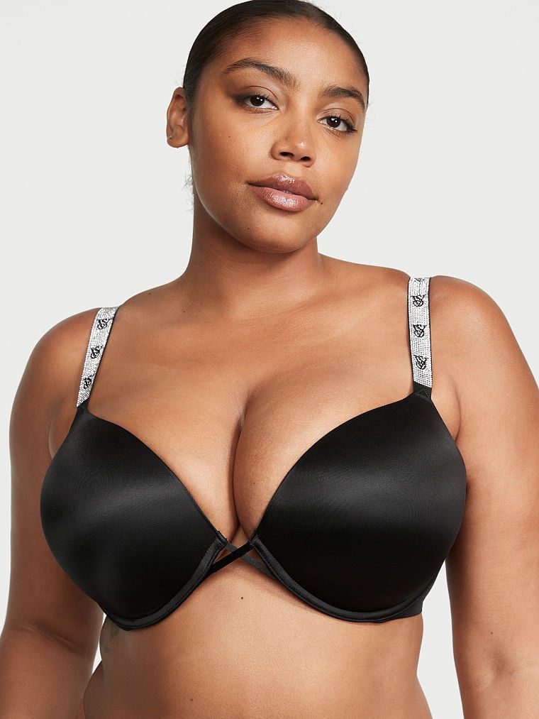SALE Victoria's Secret Bombshell Add-2-cups Shine Strap Push-Up Bra,  Women's Fashion, Tops, Other Tops on Carousell