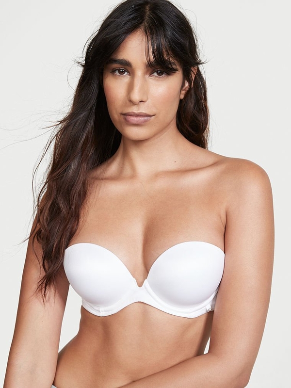 V cut outlet strapless bra