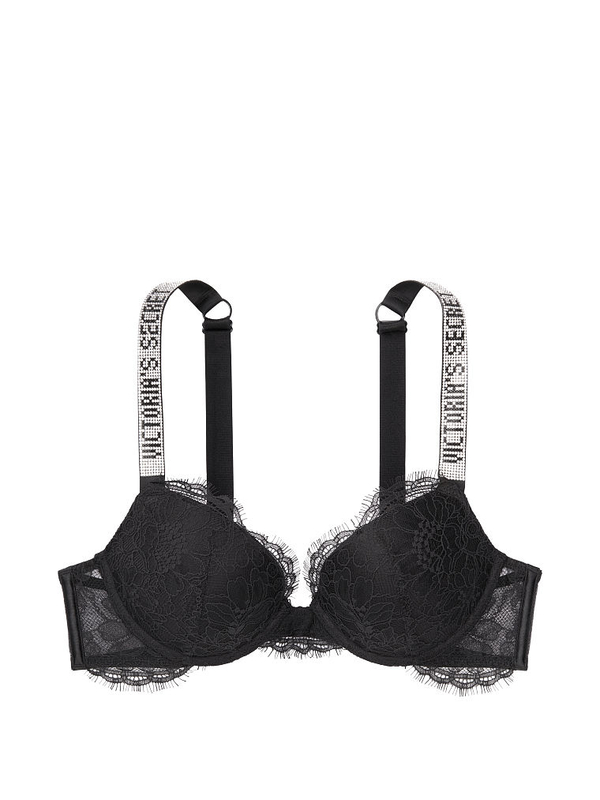 Buy Lace Shine Strap Push-Up Bra in Jeddah