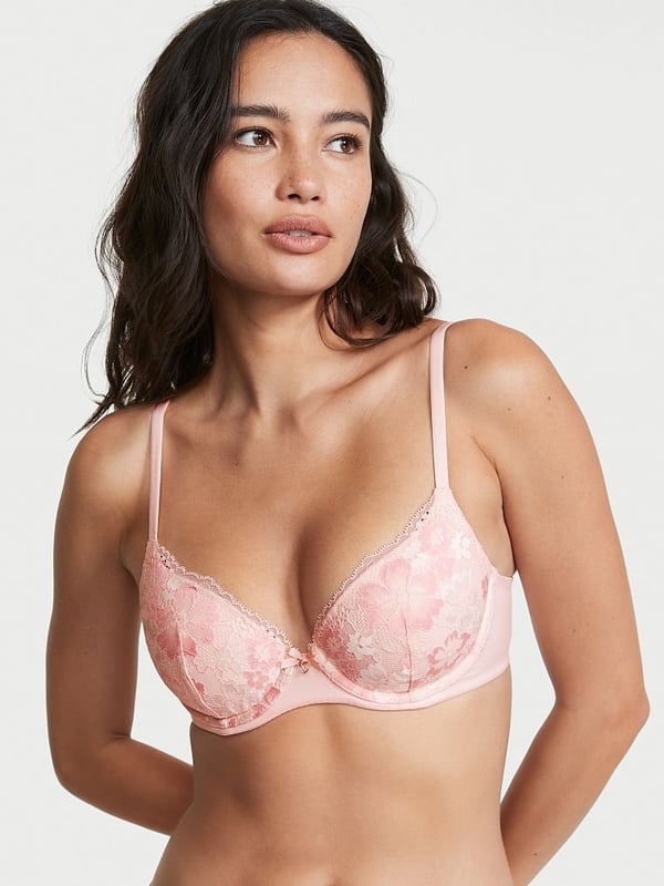 Buy Lightly-Lined Smooth & Lace Demi Bra in Jeddah