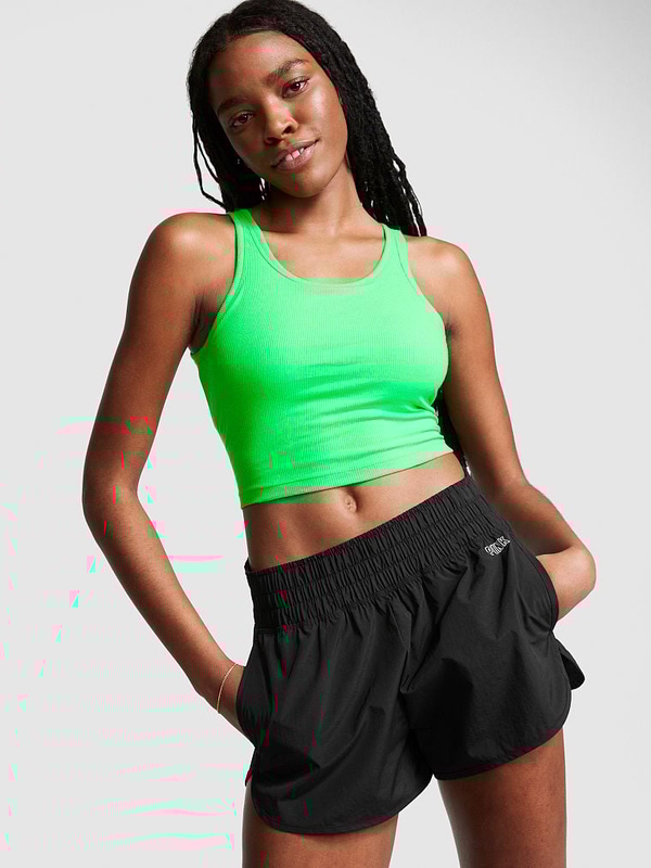 Neon green crop tank top hotsell