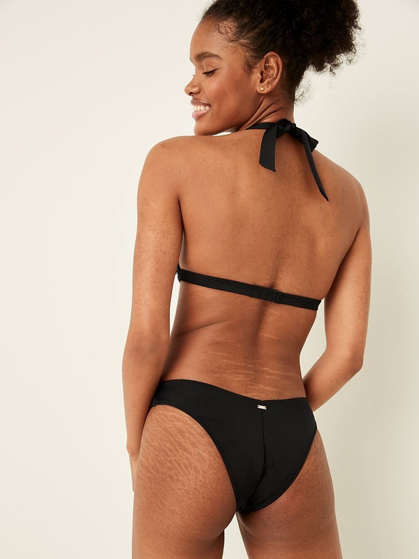 Black v hot sale front bikini bottoms
