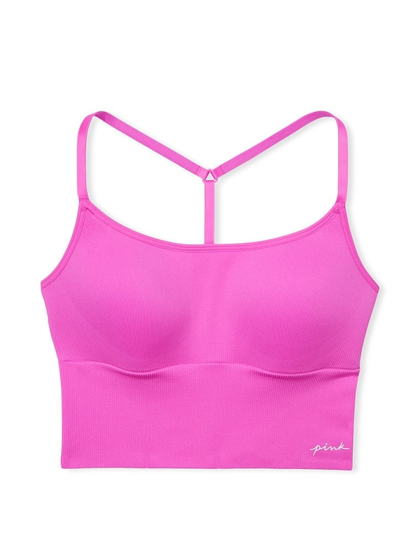 Hot pink sports bra discount