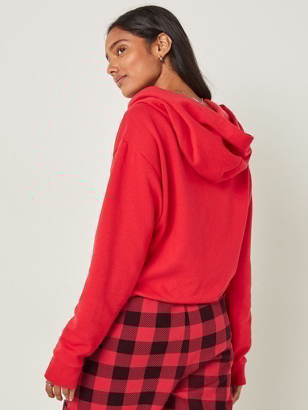 Cinched cropped hoodie hotsell