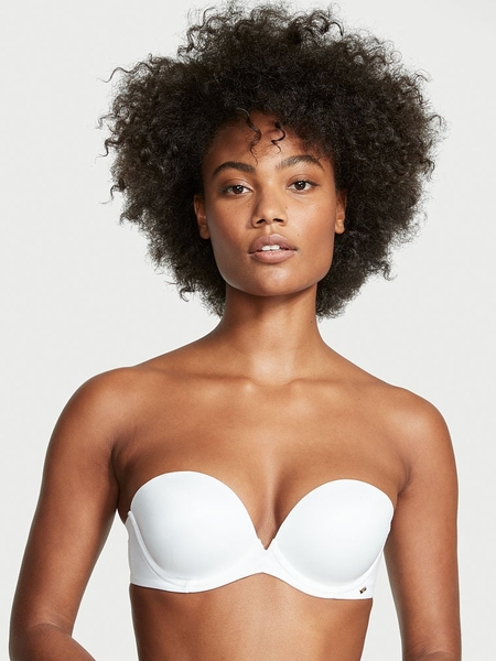 Shop Barletta Top Neck Deep Front Closure Bras UK Summer Bra Bar Strapless  Cleavage Bra Secret Bralette Womens Bandeau White : : Fashion