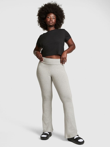 Cotton fold online over leggings