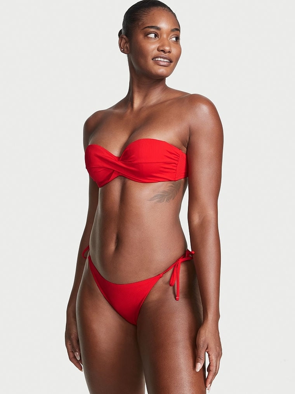 Twist bandeau bikini hot sale top