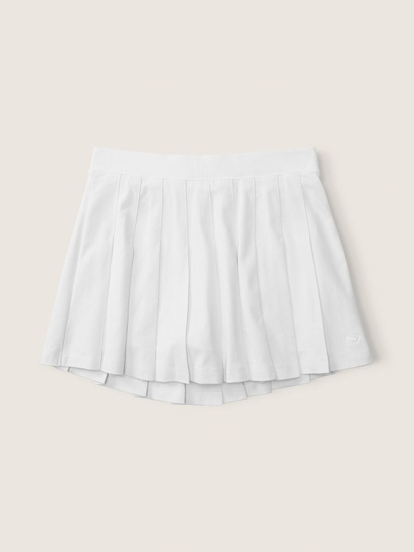 Pleated white skort clearance