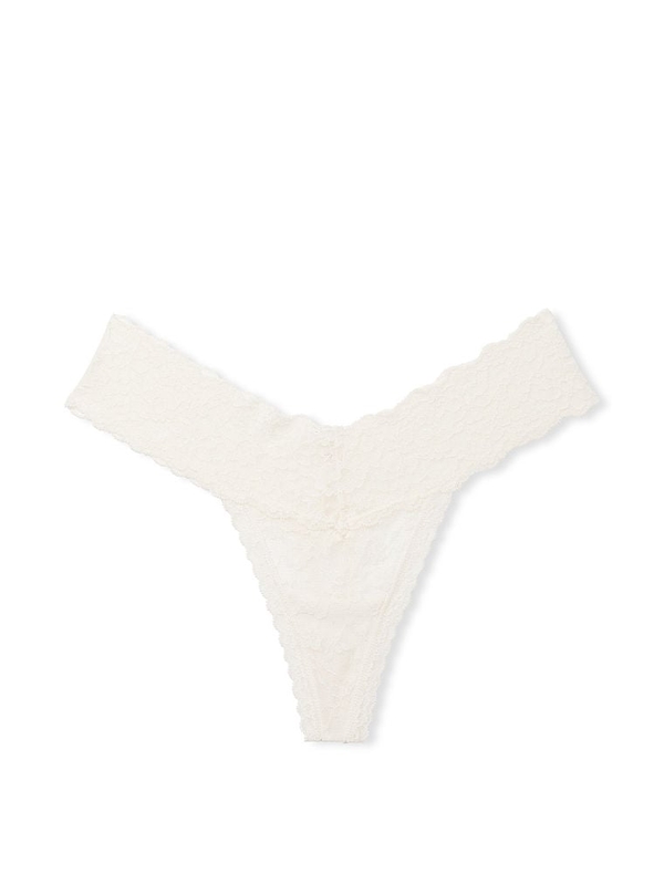 Lace Thong Panty - White