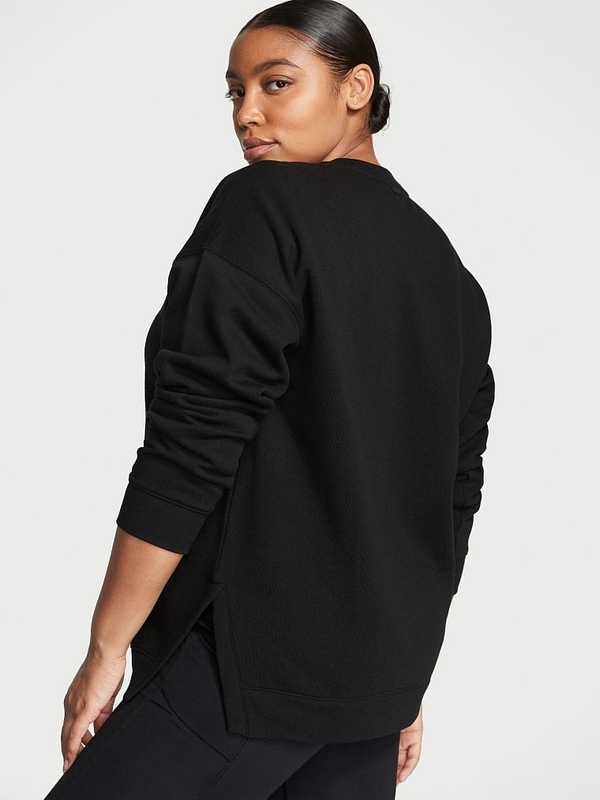 Fleece online mockneck pullover