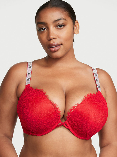 Buy Bombshell Add-2-Cups Shine Strap Lace Push-Up Bra in Jeddah