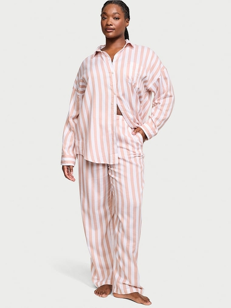 Victoria secret pink and white striped pj new arrivals