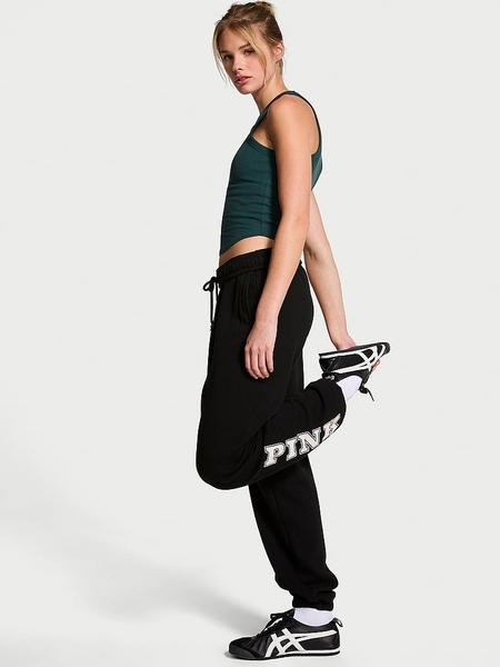 Black and pink joggers deals
