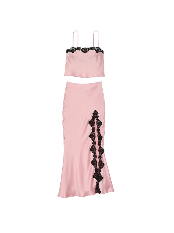 Slip skirt with lace trim 2025