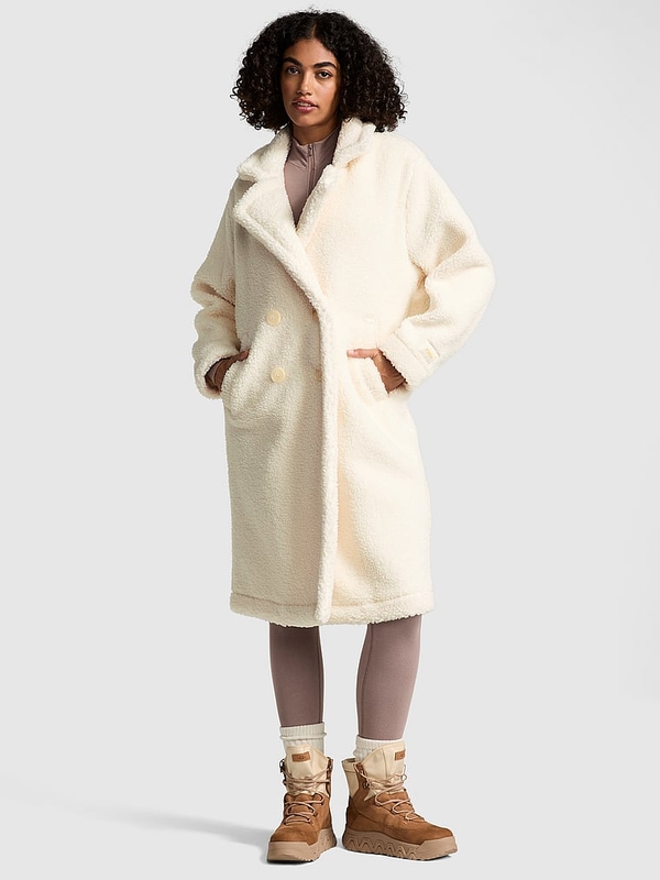 Buy PINK Plush Teddy Long Coat online in Jeddah Victoria s Secret KSA
